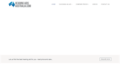 Desktop Screenshot of hearingaidsaustralia.com