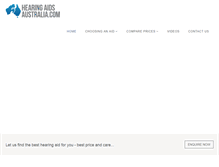 Tablet Screenshot of hearingaidsaustralia.com